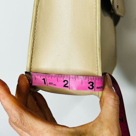 Spartina 449 Nude Cream Leather Shoulder Bag Purse - Picture 11 of 16